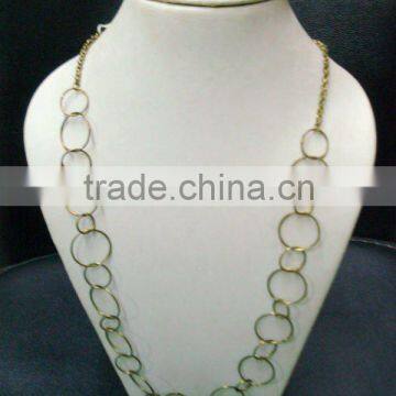 Metal chain fashion jewelry necklace