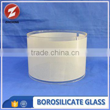 custom high quality frosted glass cylinder candle shade