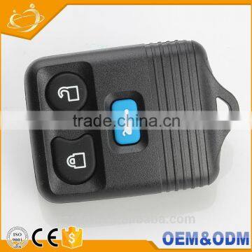 Custom universal 3 bottons universal remote control car keys transponder chip key for ford
