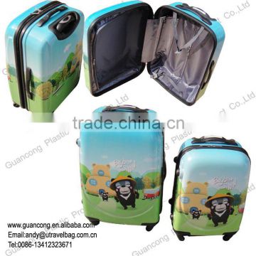 airplane abs cabin/carry bag/luggage 100%polyester/Rollaway cabin bags