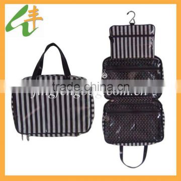 2014 newest pvc hanging and folding travel toiletry bag