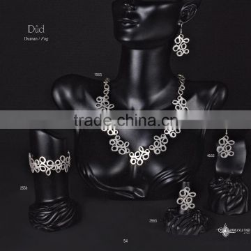 Fashion turkish style silver plated necklace Dud 1553