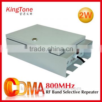 Home CDMA800 booster repeater Kingtone 2w 800MHz signal booster home GSM signal booster