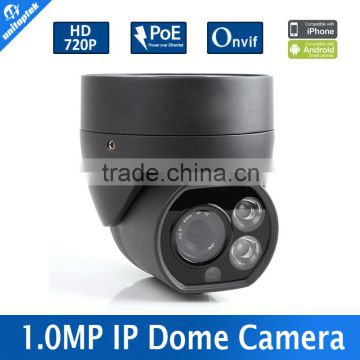 H.264 1/4 CMOS 4mm Lens Array Leds Night-Vision IR 30m 720P P2P Dome IP Camera With POE Support Waterproof