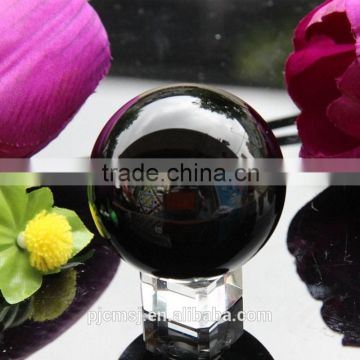 personalized black crystal ball with base for business gift &souvenir favors