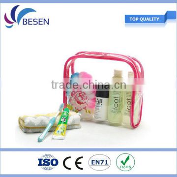 Summer transparent PVC cosmetic bag,clear make up bag promotion toiletry bag