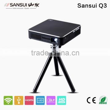 Sansui Q3 Handy Mini Portable wireless WIFI led video projector hdmi