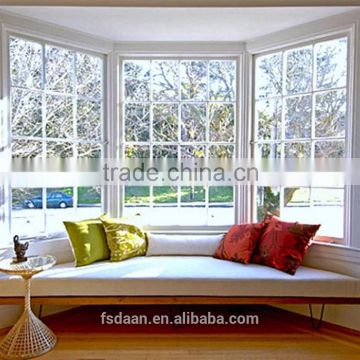 Elegant aluminum bay windows with white color