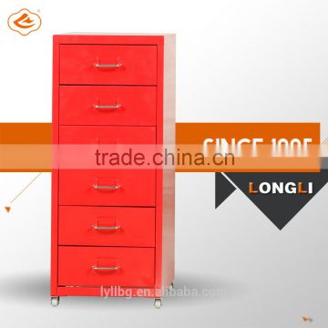 movable small colorful cabinet metal 6 drawer file cabinet