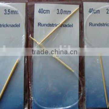 60cm,80cm,100cm,120cm Bamboo circular knitting needles