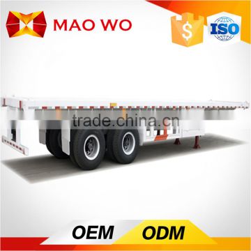 2 Axles 3 Axles 40ft Low Flatbed Container Transport Semi Trailer