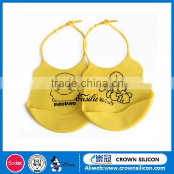 Waterproof washable silicone baby bib for baby products