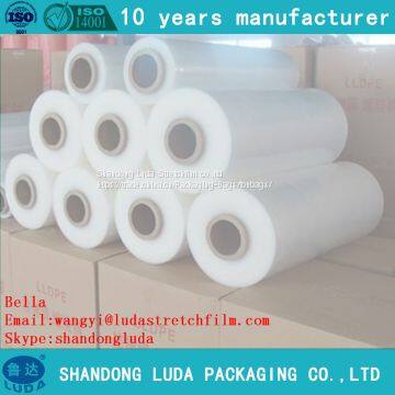 Advanced hand PE tray plastic casting stretch wrap film roll