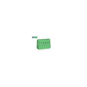 Green Plastic PCB Terminal Block Pitch 3.81mm with UL , CE , 300V 10A , 2P - 28P