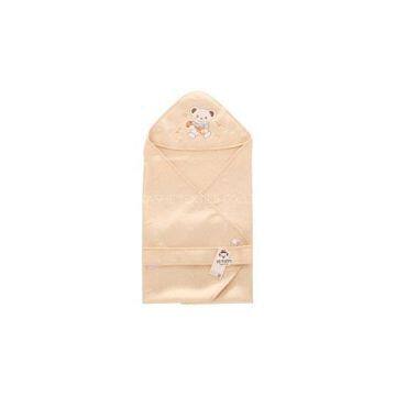 Embroidery Organic Cotton Newborn Baby Receiving Blanket