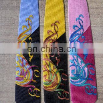 Top quality new coming oem men skinny print necktie