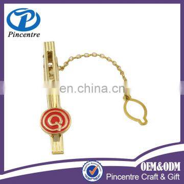 Tie clip with chain / gold tie clip with chain alibaba express wholesale