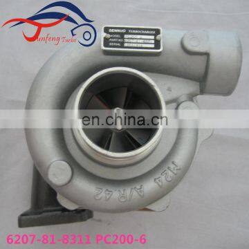 TA3137 6207-81-8331 Turbocharger S6D95L Engine PC200-6 Turbo For Komatsu Earth Moving PC150/200