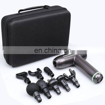 2020 New 24V Cordless 6 Speed 8 Heads Handheld Deep Tissue Massager Fascia Gun Percussion Muscle Massage Gun