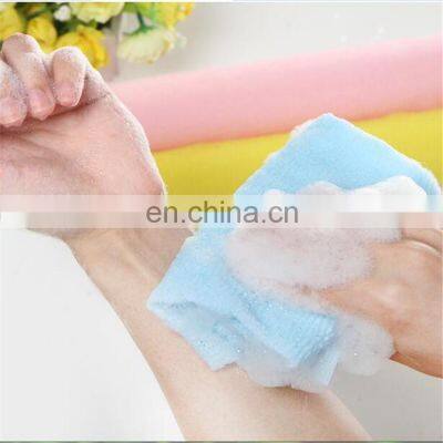 Novelty Multi Colors Nylon Exfoliating Beauty Skin Shower Wash Bath Cloth Towel Back Scrubbers