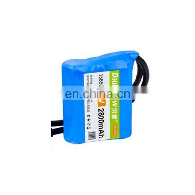 Factory Wholesale Rechargeable 18650 11.1v Li ion Battery Pack with DC Connector