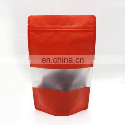 customized sleeve packaging bags matte ziplock standup pouch plastic bag for socks packing