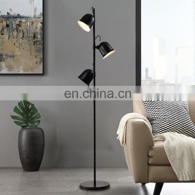 HUAYI High Quality Modern Simple Black Bedroom Living Room Indoor Decoration Floor Lamp