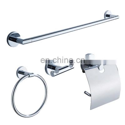 China home Chrome washroom toilet hardware set shower wall mounted zinc 6piece sanitary fittings and bathroom accessories