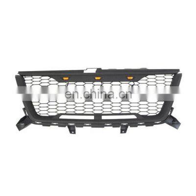 Front Grille For Colorado 2016-2019 Mesh Grille With Letters 3 Amber Led Light