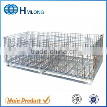China metal folding warehouse storage container for clothing