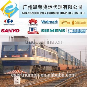 China Rail freight shipping to Russia from Guangzhou Shanghai Ningbo