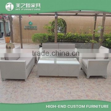 Home casual 2016 customized white rattan wicker outdoor furniture with 6 seats chairs                        
                                                Quality Choice