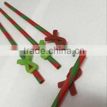 Hard Plastic pp drinking straw for Christmas