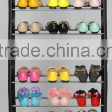 Practical 10 Tiers Shoe Display Rack Anti-slip Moveable Shoes Shelf