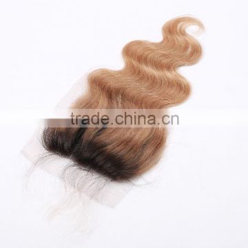 5x5 Ombre Lace Closure Two Tone Free Part Middle Part 3 Part Closure Brazilian Virgin closure