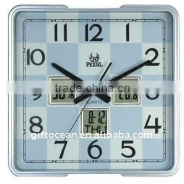 3 digital windows weather station calendar analog clock