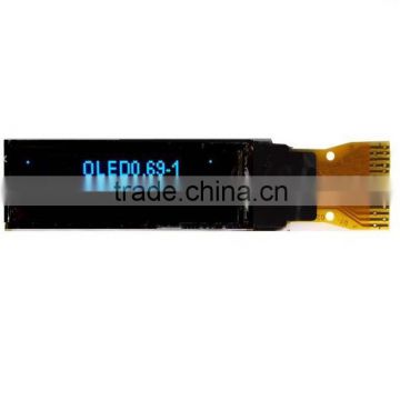 blue 0.69" oled display with 96*16 dots UNOLED50033