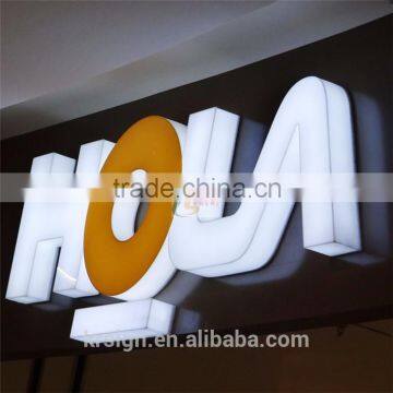 Custom alphabet letter with high brightness led sign board at factory price