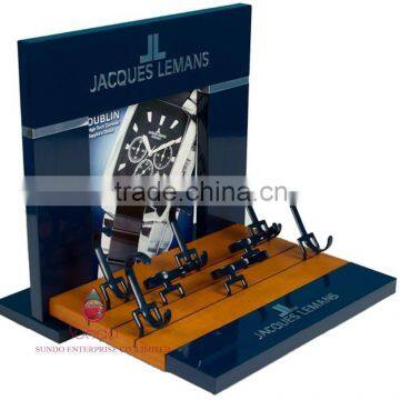 high quality custom wooden watch window display stand