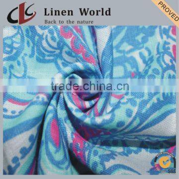 Best Price Garment Use Printed 100%Linen Fabric