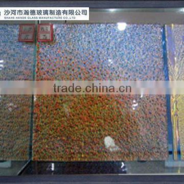 reflective and clear patterned glass/figured glass