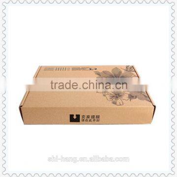 Custom brown kraft paper mailer delivery express boxes packaging for free sample