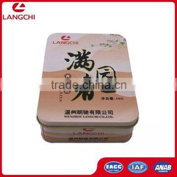 Light Weight Self Design Tin Tea Gift Box