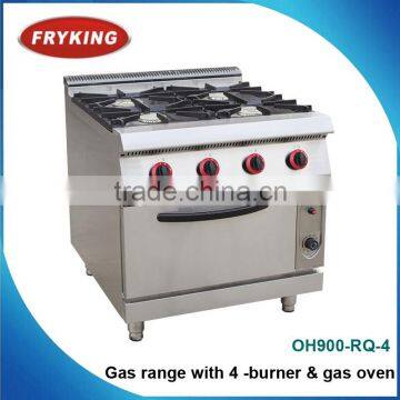 gas 4 open burners with oven base