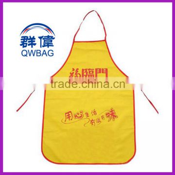 Promotion cooking apron, custom kids/adult apron, multifunction BBQ cotton apron