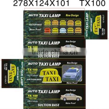 Hot selling of 12V Yellow Cap Topper Roof Car Taxi Lamp Light New