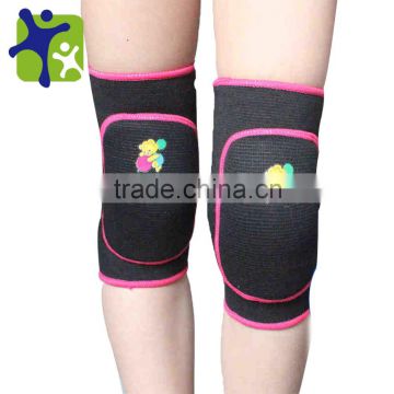 Polyester fabric red knee brace sponge protector support for kids