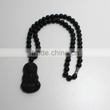 Chinese ancient bianstone necklace for therapy
