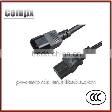7/12/15A 110V CCC Power Cord with male female plug