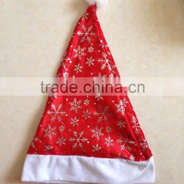good design snow pattern red christmas santa hat